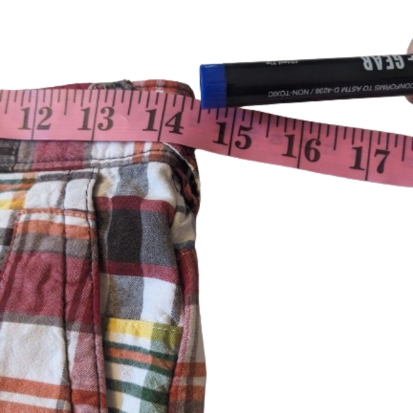 Old Navy Preppy Multi-Color Patchwork Shorts/Boys 14 - Picture 6 of 11